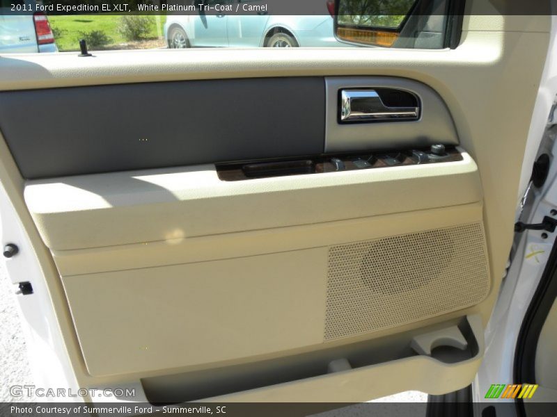 White Platinum Tri-Coat / Camel 2011 Ford Expedition EL XLT