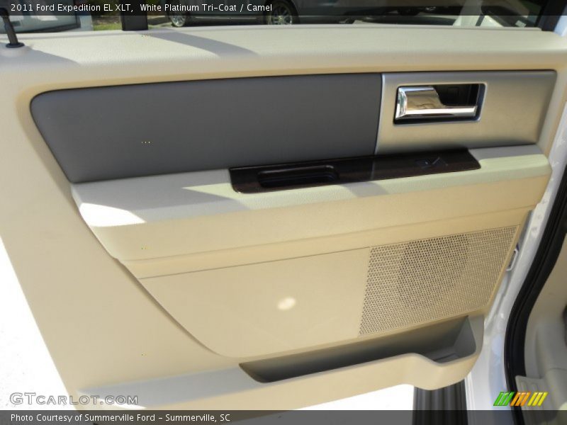 White Platinum Tri-Coat / Camel 2011 Ford Expedition EL XLT