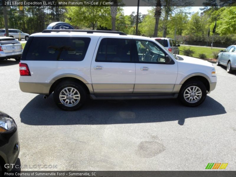 White Platinum Tri-Coat / Camel 2011 Ford Expedition EL XLT
