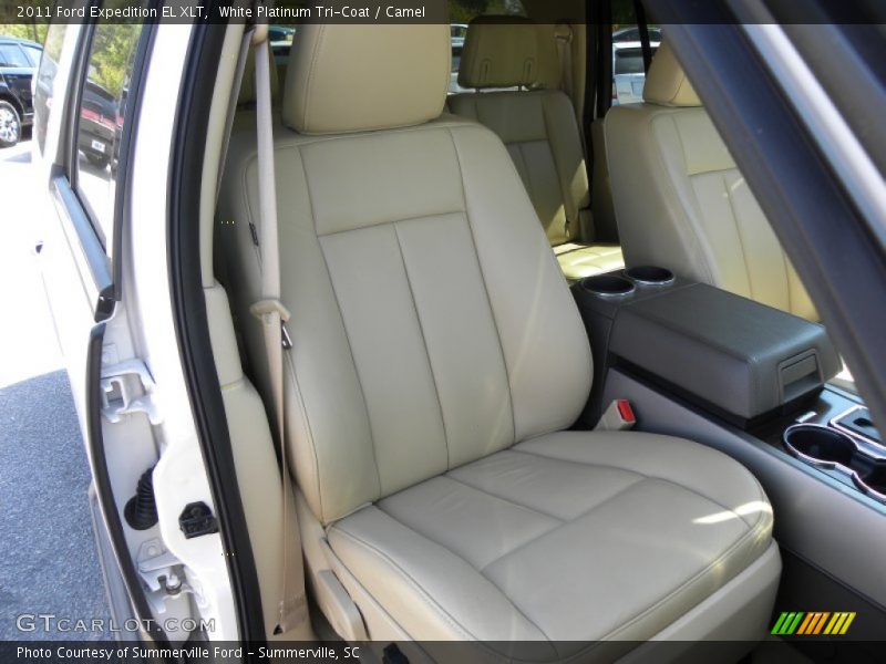 White Platinum Tri-Coat / Camel 2011 Ford Expedition EL XLT