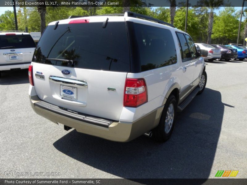 White Platinum Tri-Coat / Camel 2011 Ford Expedition EL XLT