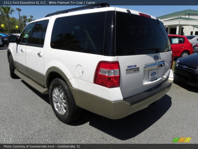 White Platinum Tri-Coat / Camel 2011 Ford Expedition EL XLT