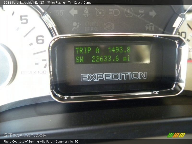 White Platinum Tri-Coat / Camel 2011 Ford Expedition EL XLT