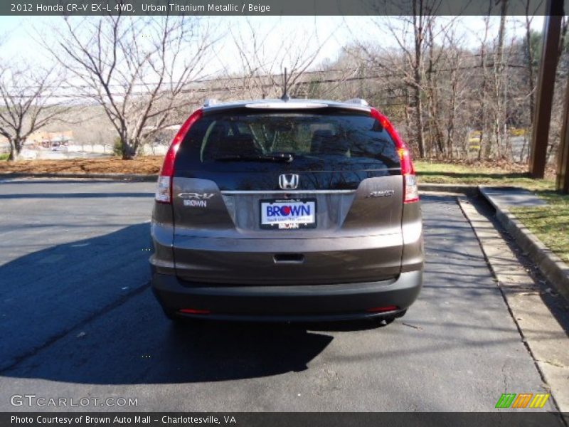 Urban Titanium Metallic / Beige 2012 Honda CR-V EX-L 4WD