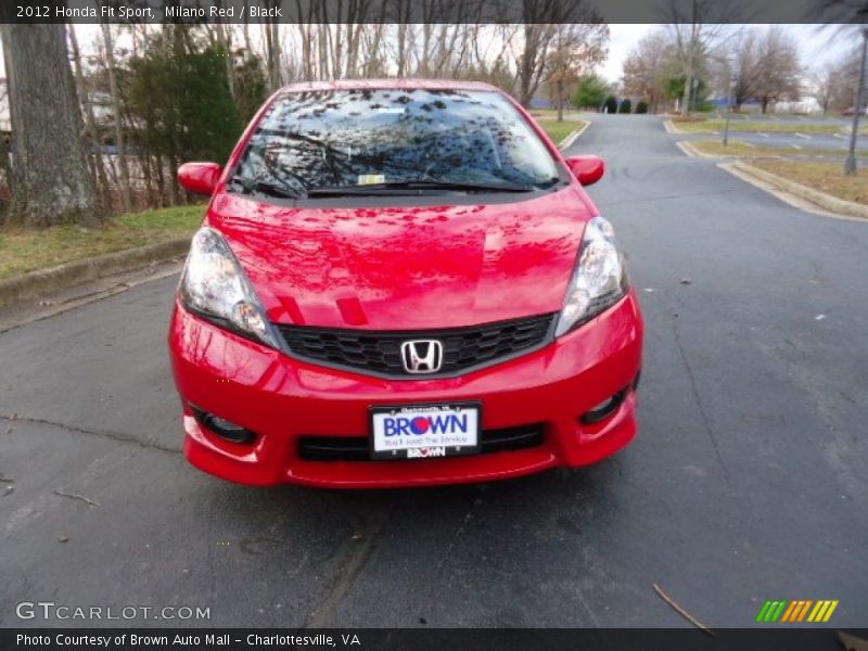 Milano Red / Black 2012 Honda Fit Sport