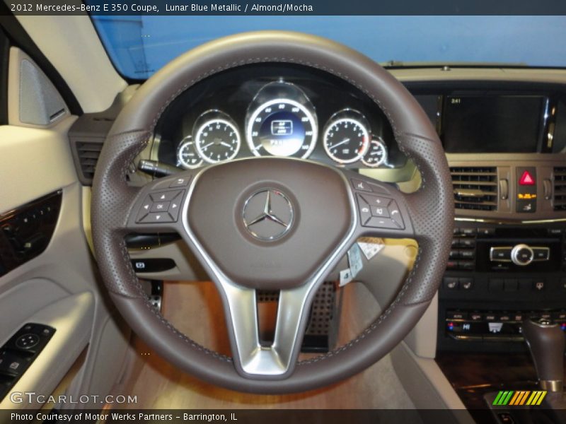 Lunar Blue Metallic / Almond/Mocha 2012 Mercedes-Benz E 350 Coupe