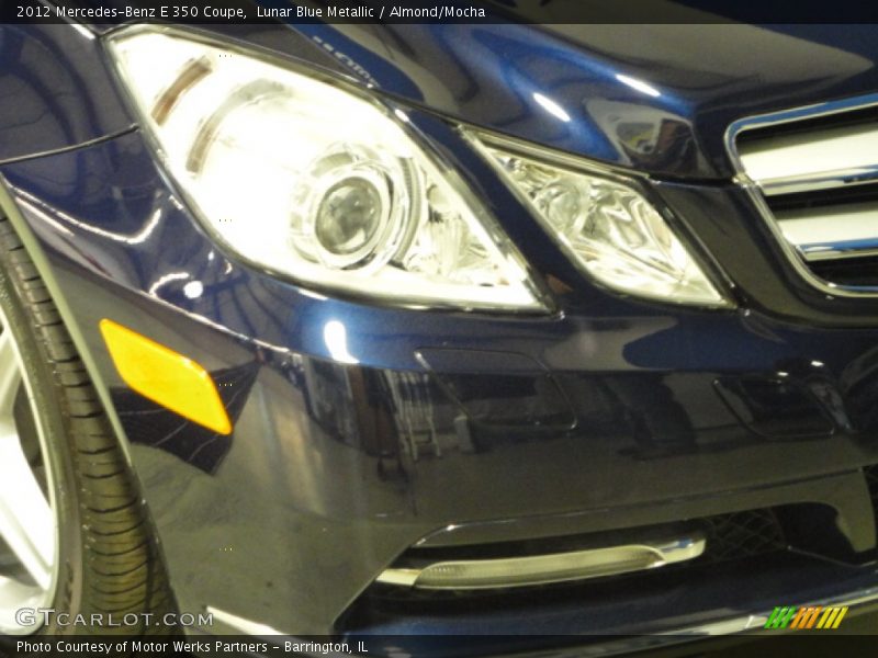 Lunar Blue Metallic / Almond/Mocha 2012 Mercedes-Benz E 350 Coupe