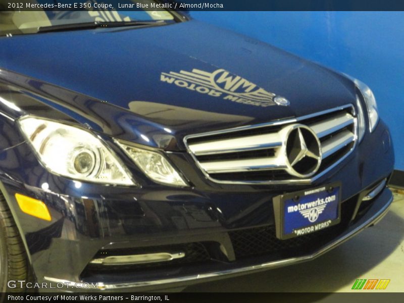 Lunar Blue Metallic / Almond/Mocha 2012 Mercedes-Benz E 350 Coupe