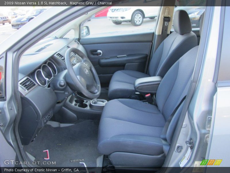 Magnetic Gray / Charcoal 2009 Nissan Versa 1.8 SL Hatchback