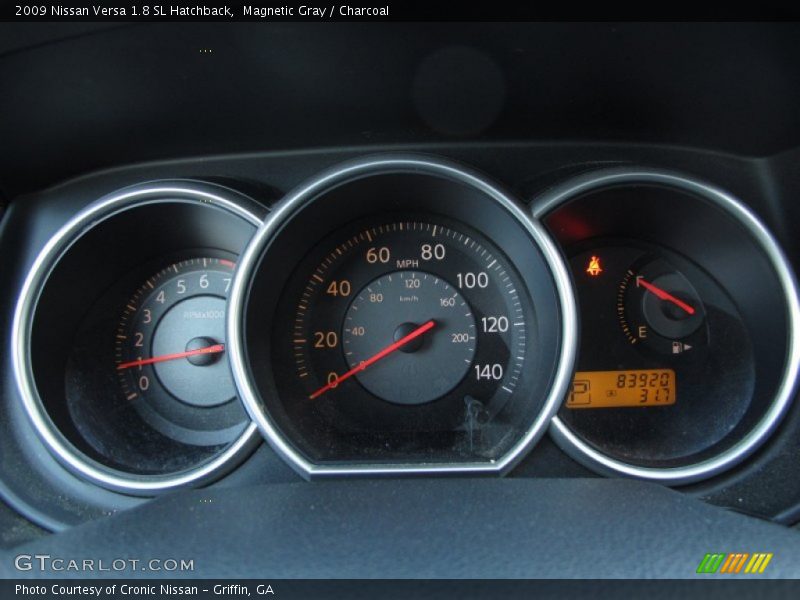 Magnetic Gray / Charcoal 2009 Nissan Versa 1.8 SL Hatchback