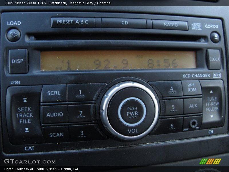 Magnetic Gray / Charcoal 2009 Nissan Versa 1.8 SL Hatchback