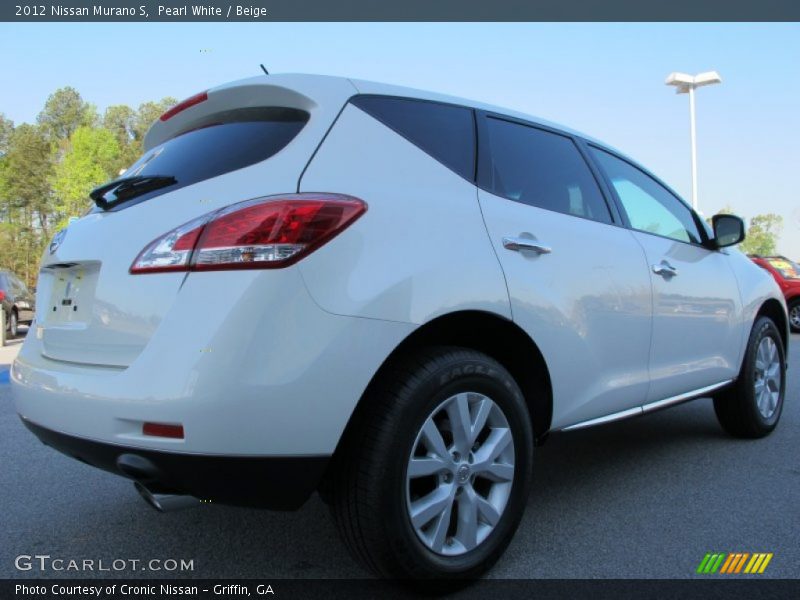 Pearl White / Beige 2012 Nissan Murano S