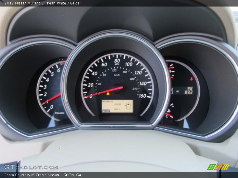 Pearl White / Beige 2012 Nissan Murano S