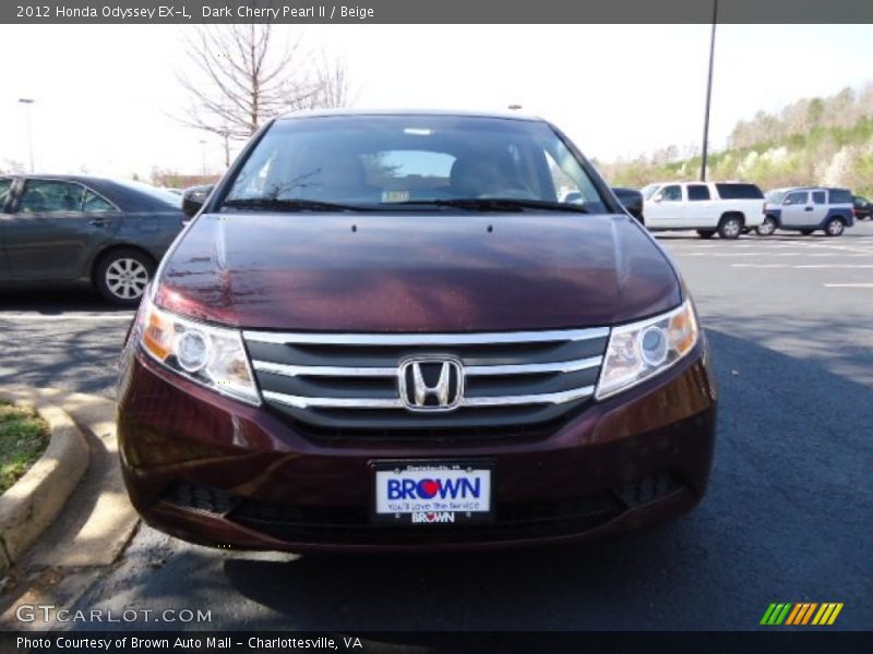 Dark Cherry Pearl II / Beige 2012 Honda Odyssey EX-L