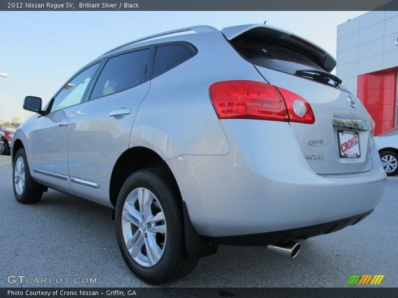 Brilliant Silver / Black 2012 Nissan Rogue SV