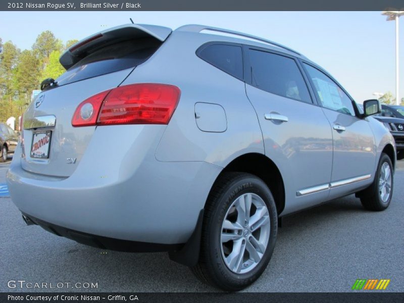 Brilliant Silver / Black 2012 Nissan Rogue SV