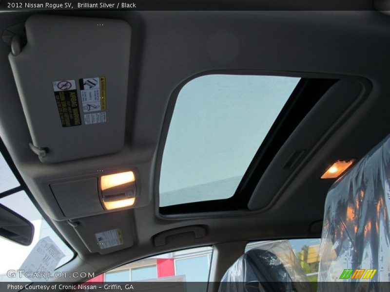 Brilliant Silver / Black 2012 Nissan Rogue SV