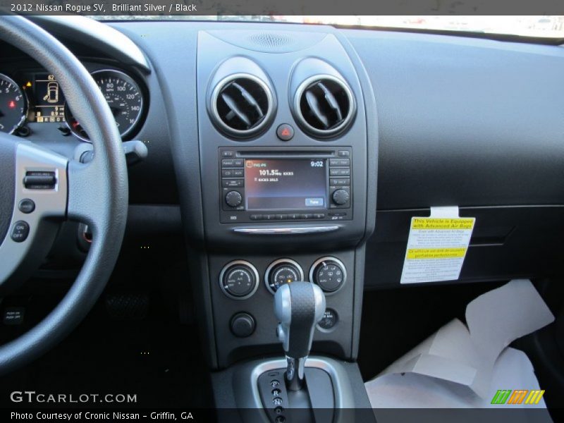 Brilliant Silver / Black 2012 Nissan Rogue SV