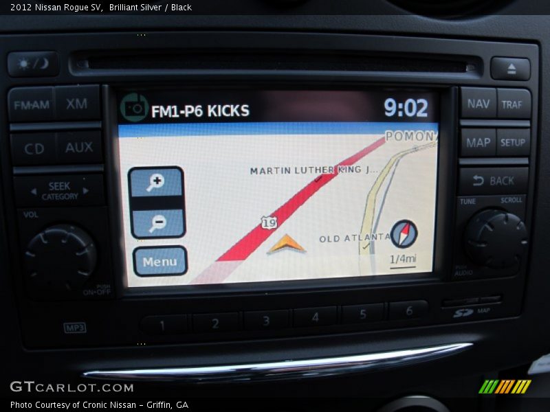 Brilliant Silver / Black 2012 Nissan Rogue SV