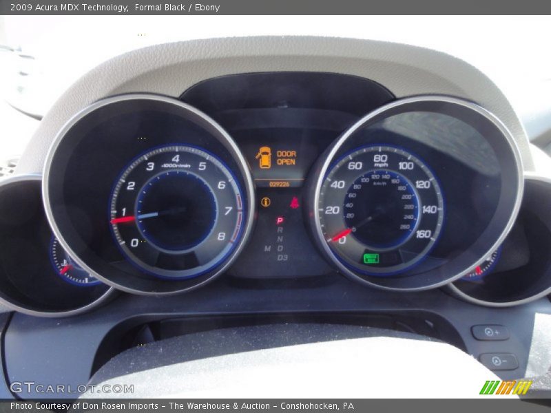 Formal Black / Ebony 2009 Acura MDX Technology