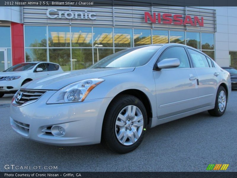 Brilliant Silver / Charcoal 2012 Nissan Altima 2.5 S