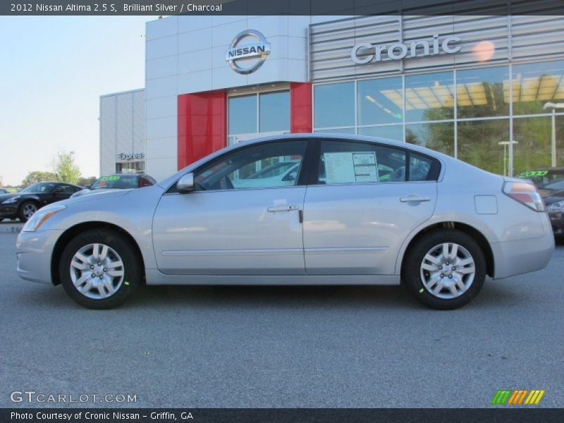 Brilliant Silver / Charcoal 2012 Nissan Altima 2.5 S
