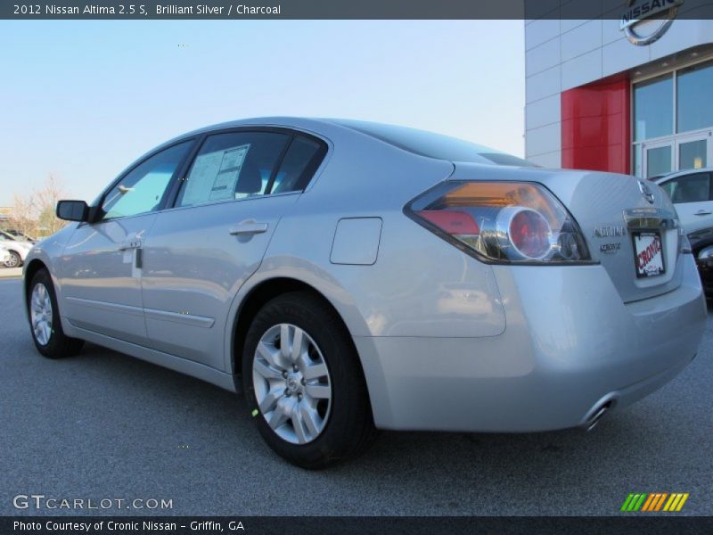 Brilliant Silver / Charcoal 2012 Nissan Altima 2.5 S