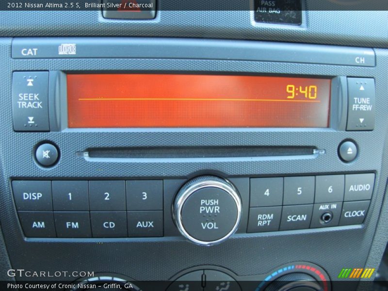 Brilliant Silver / Charcoal 2012 Nissan Altima 2.5 S