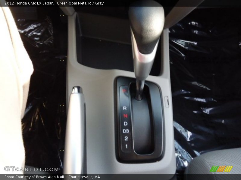 Green Opal Metallic / Gray 2012 Honda Civic EX Sedan