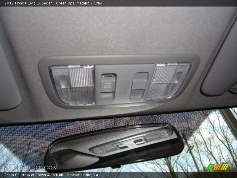 Green Opal Metallic / Gray 2012 Honda Civic EX Sedan
