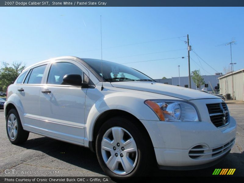 Stone White / Pastel Slate Gray 2007 Dodge Caliber SXT