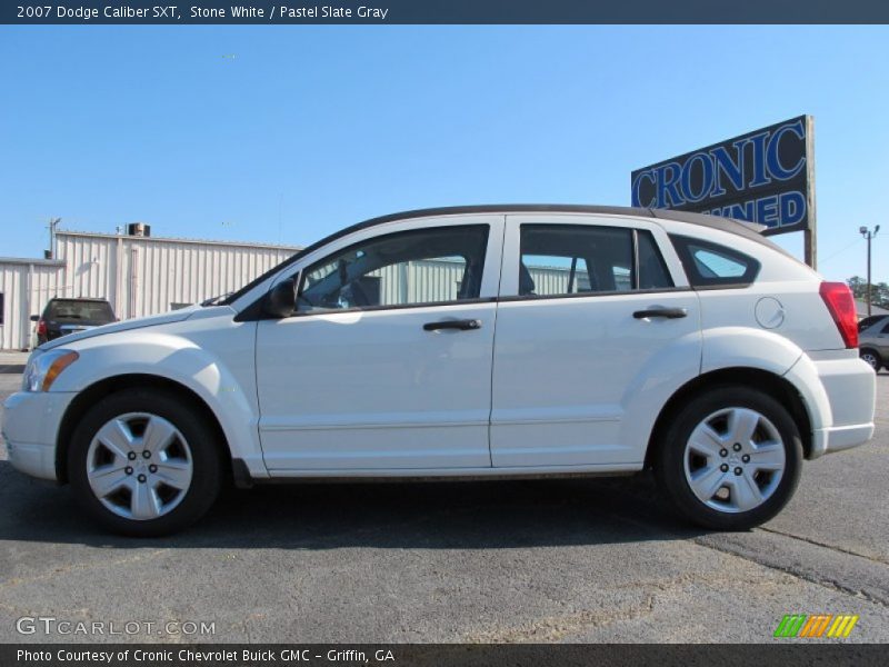 Stone White / Pastel Slate Gray 2007 Dodge Caliber SXT