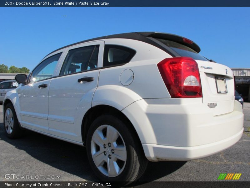 Stone White / Pastel Slate Gray 2007 Dodge Caliber SXT