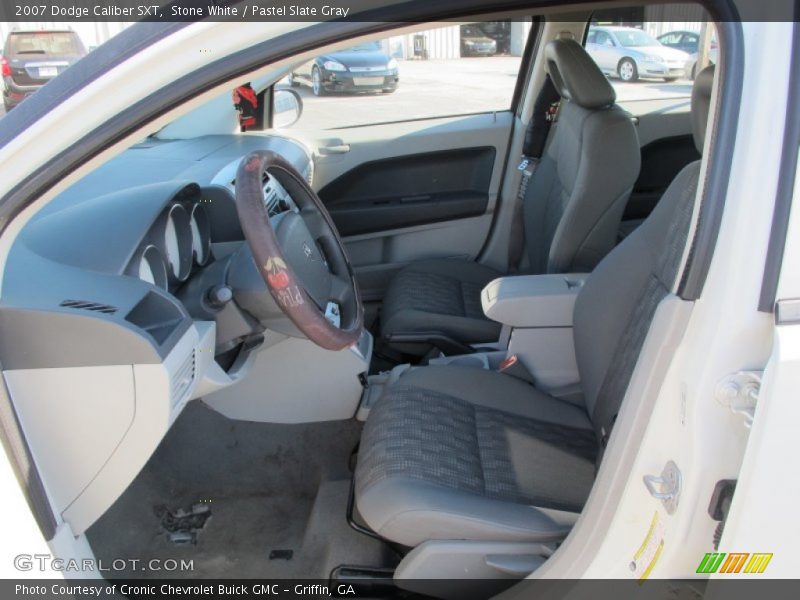 Stone White / Pastel Slate Gray 2007 Dodge Caliber SXT