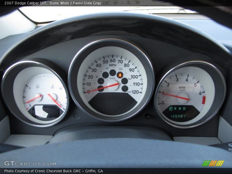Stone White / Pastel Slate Gray 2007 Dodge Caliber SXT