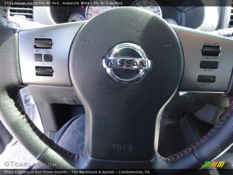 Avalanche White / Pro 4X Gray/Red 2011 Nissan Xterra Pro-4X 4x4