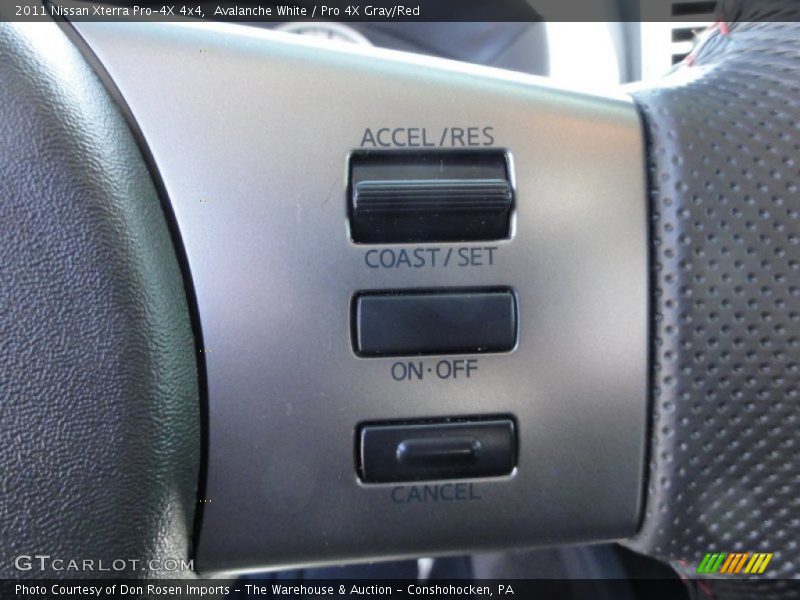 Avalanche White / Pro 4X Gray/Red 2011 Nissan Xterra Pro-4X 4x4
