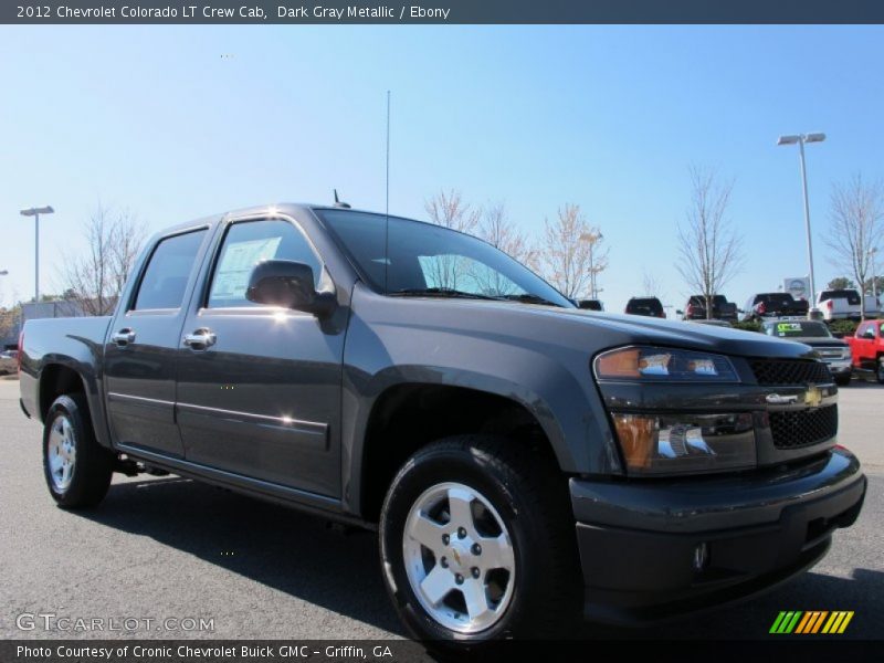 Dark Gray Metallic / Ebony 2012 Chevrolet Colorado LT Crew Cab