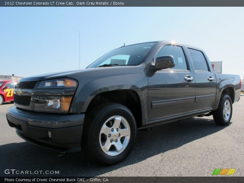 Dark Gray Metallic / Ebony 2012 Chevrolet Colorado LT Crew Cab