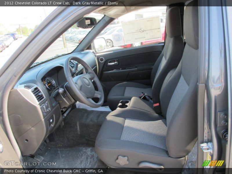 Dark Gray Metallic / Ebony 2012 Chevrolet Colorado LT Crew Cab
