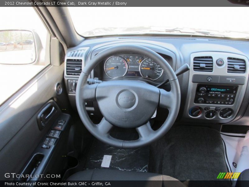 Dark Gray Metallic / Ebony 2012 Chevrolet Colorado LT Crew Cab