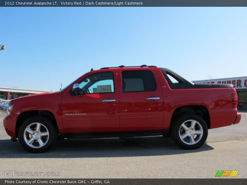 Victory Red / Dark Cashmere/Light Cashmere 2012 Chevrolet Avalanche LT