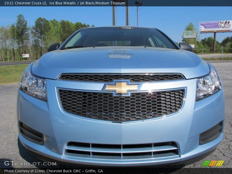 Ice Blue Metallic / Jet Black/Medium Titanium 2012 Chevrolet Cruze LS