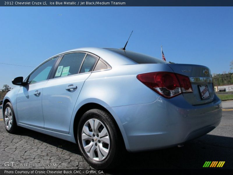 Ice Blue Metallic / Jet Black/Medium Titanium 2012 Chevrolet Cruze LS