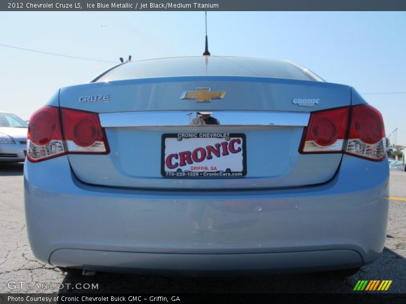 Ice Blue Metallic / Jet Black/Medium Titanium 2012 Chevrolet Cruze LS