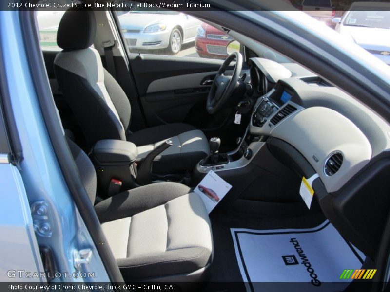Ice Blue Metallic / Jet Black/Medium Titanium 2012 Chevrolet Cruze LS