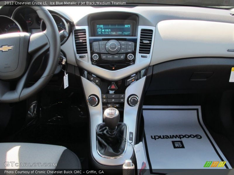 Ice Blue Metallic / Jet Black/Medium Titanium 2012 Chevrolet Cruze LS
