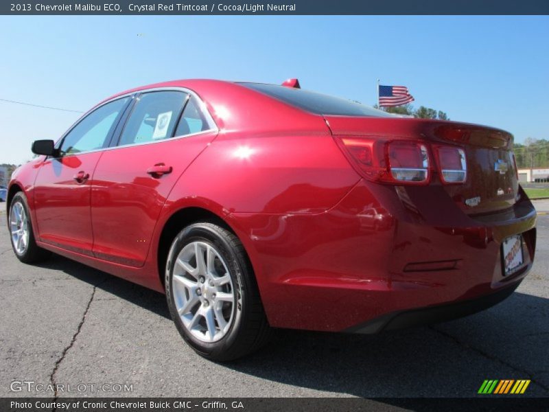 Crystal Red Tintcoat / Cocoa/Light Neutral 2013 Chevrolet Malibu ECO