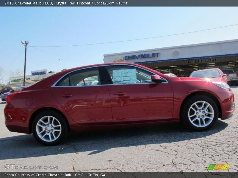 Crystal Red Tintcoat / Cocoa/Light Neutral 2013 Chevrolet Malibu ECO