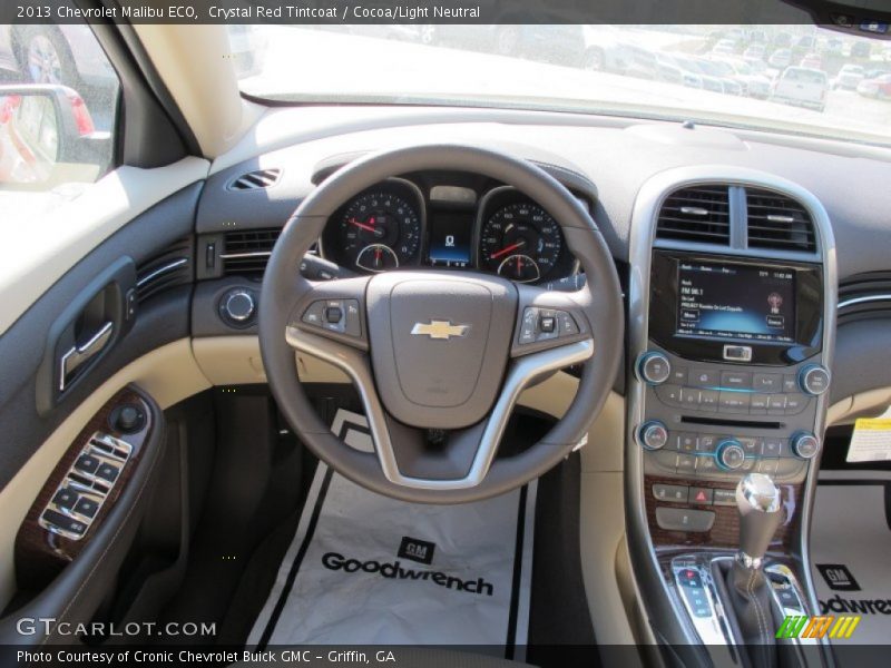 Crystal Red Tintcoat / Cocoa/Light Neutral 2013 Chevrolet Malibu ECO